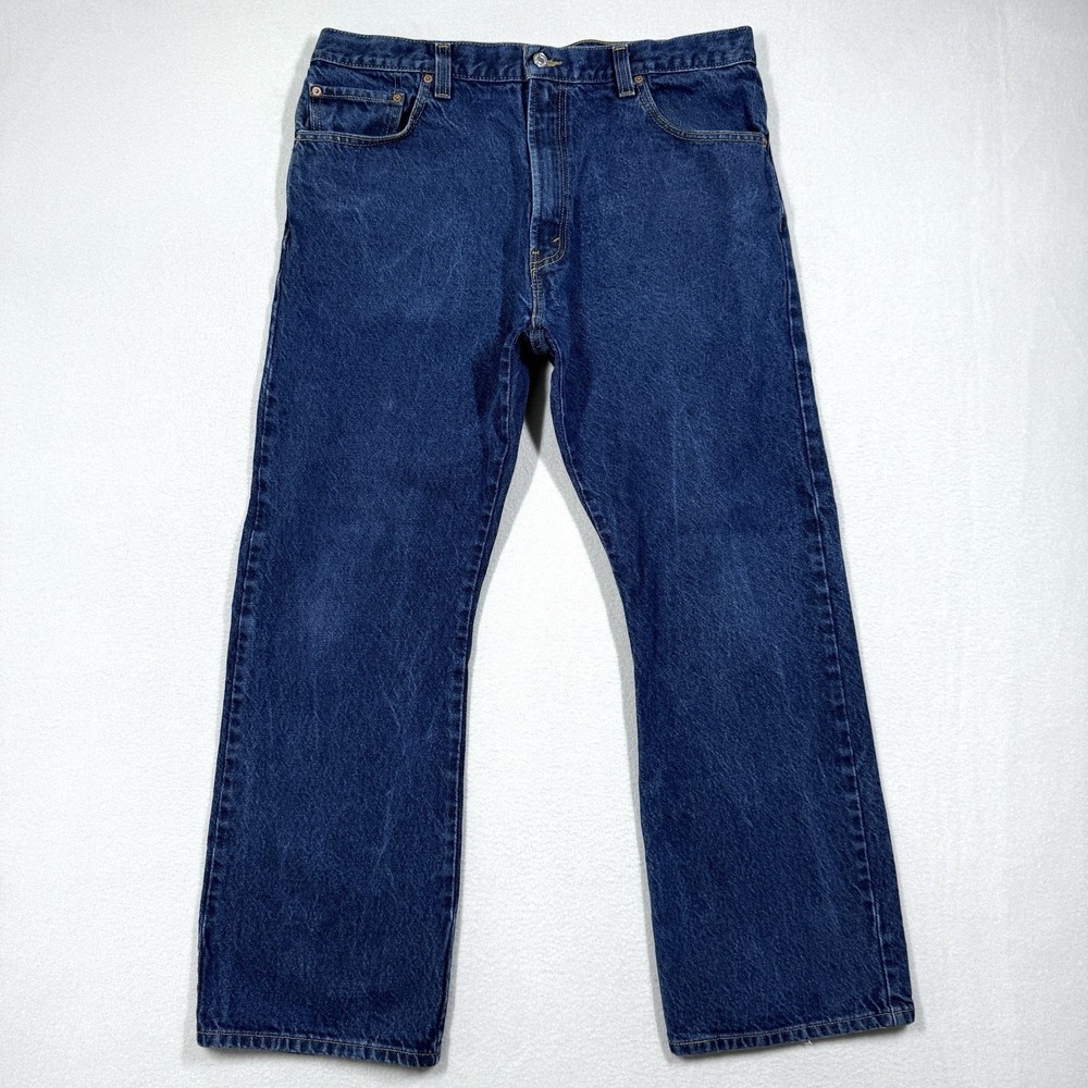 Vintage Levis 517 Jeans Mens 38x30 Bootcut Boot Cut Dark Wash Western Y2K Cowboy